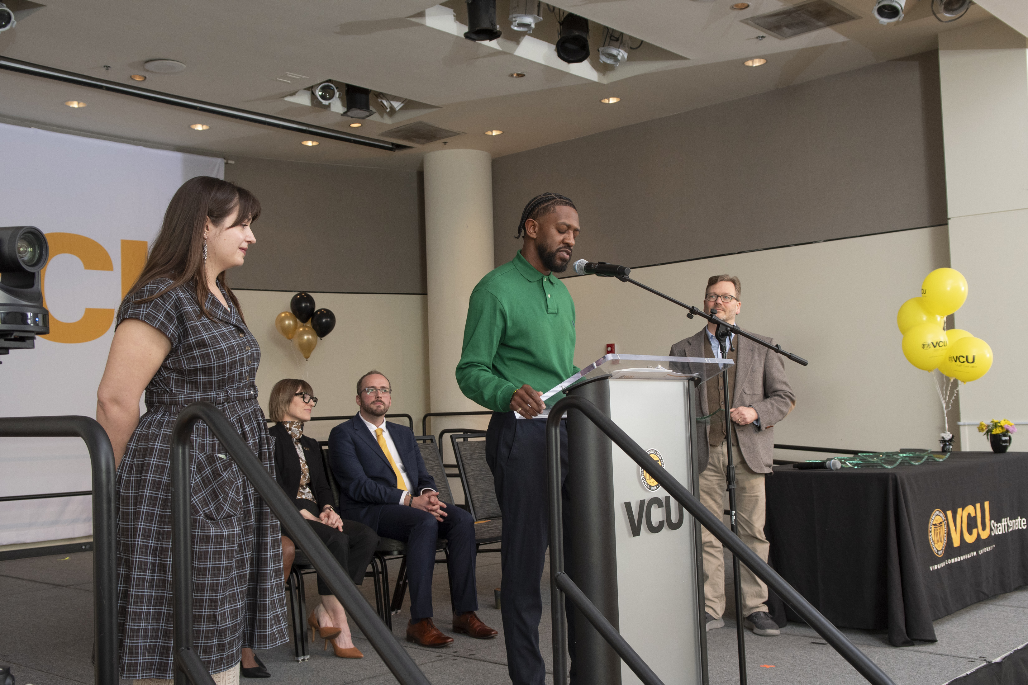 Rob Chisley addressing audience