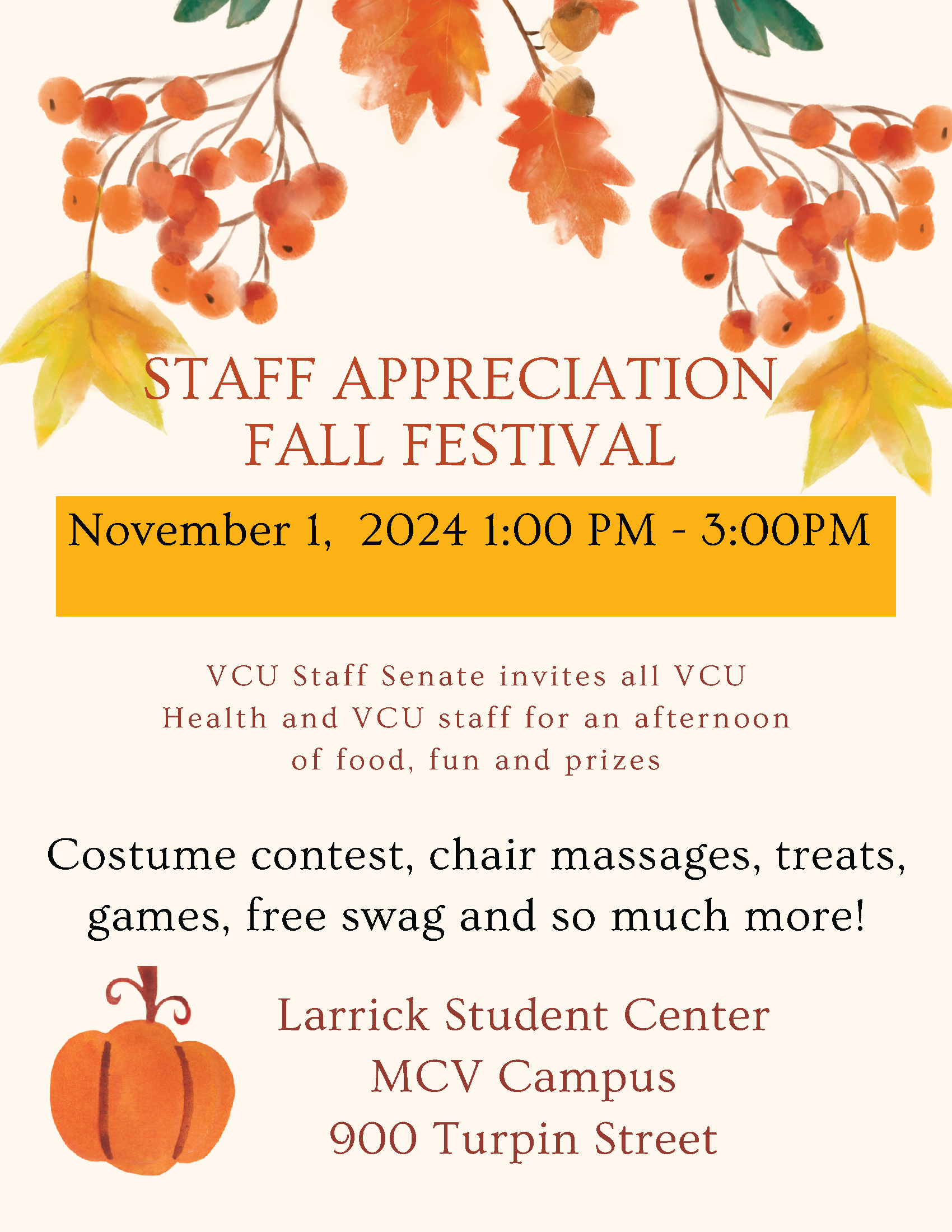 Staff Appreciation Fall Flyer